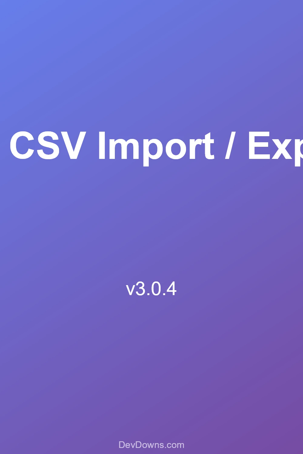 AIT CSV Import / Export 3.0.4 - Social Share