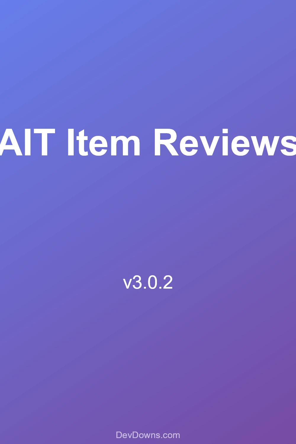 AIT Item Reviews 3.0.2 - Social Share