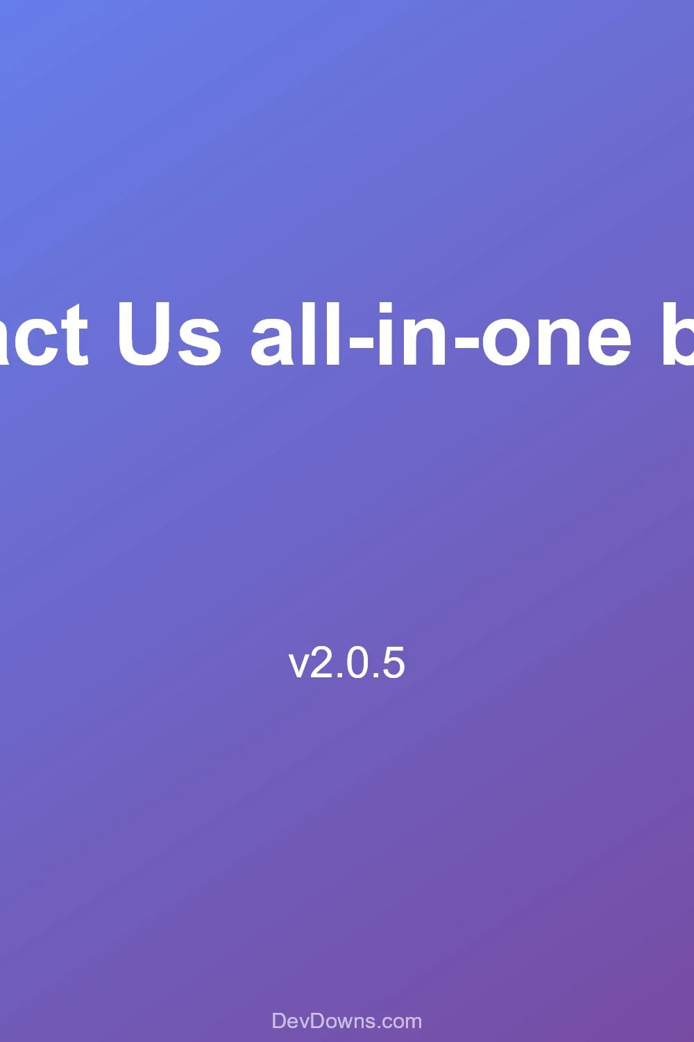 Contact Us all-in-one button 2.0.5 - Social Share