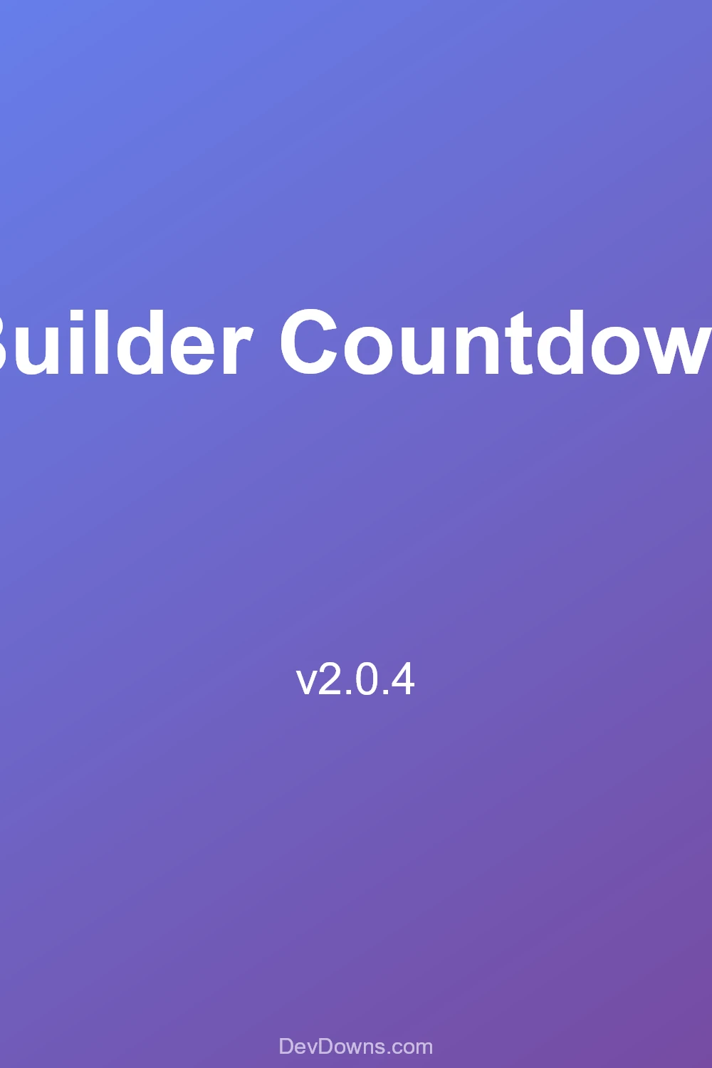 Builder Countdown 2.0.4 - Social Share