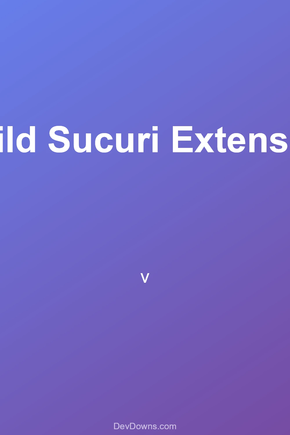 Child Sucuri Extension  - Social Share