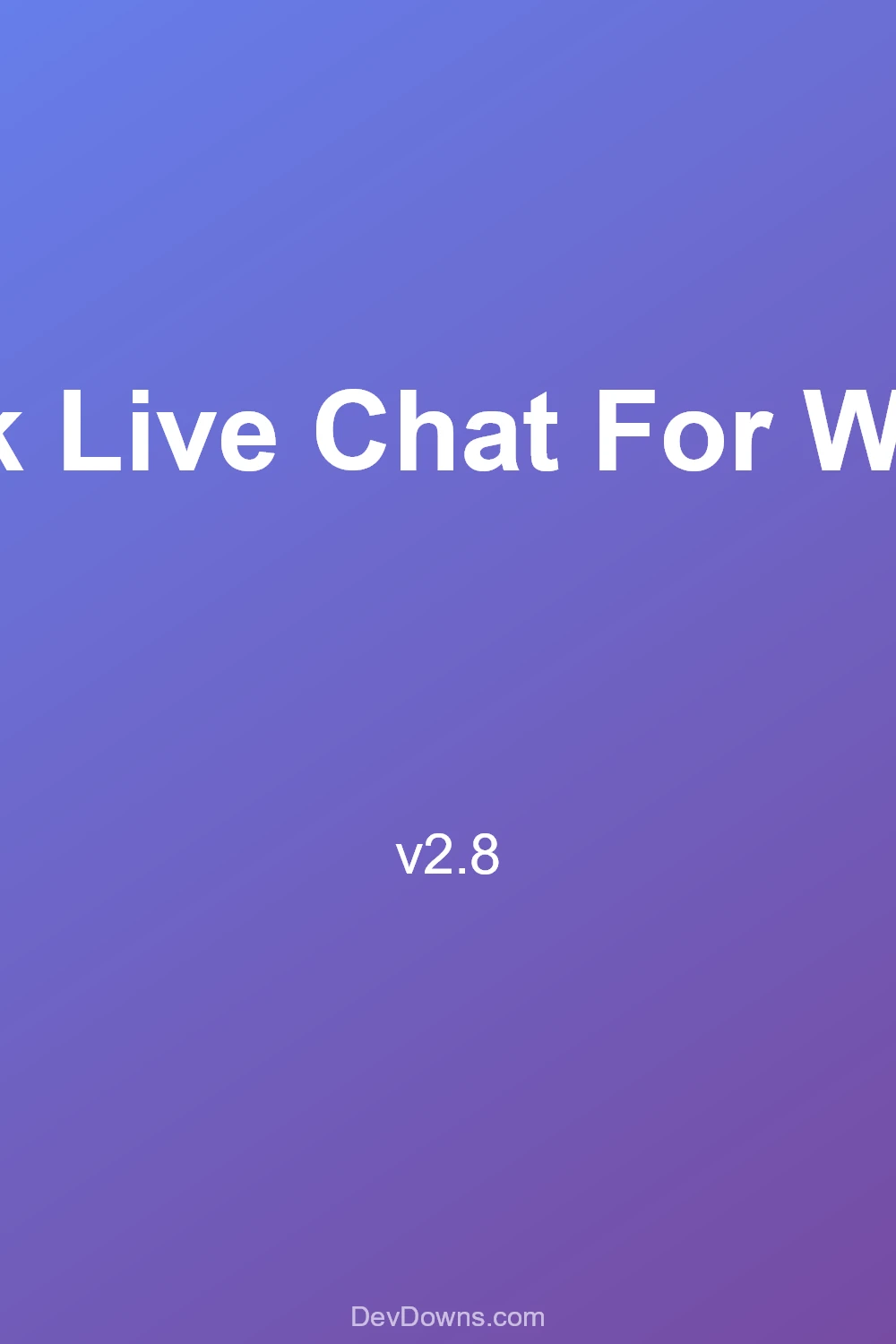 Facebook Live Chat For WordPress 2.8 - Social Share