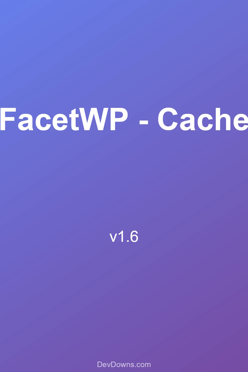 FacetWP - Cache 1.6 - Social Share