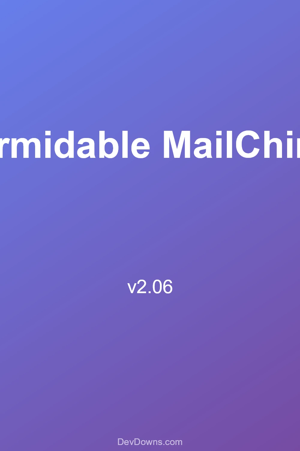 Formidable MailChimp 2.06 - Social Share