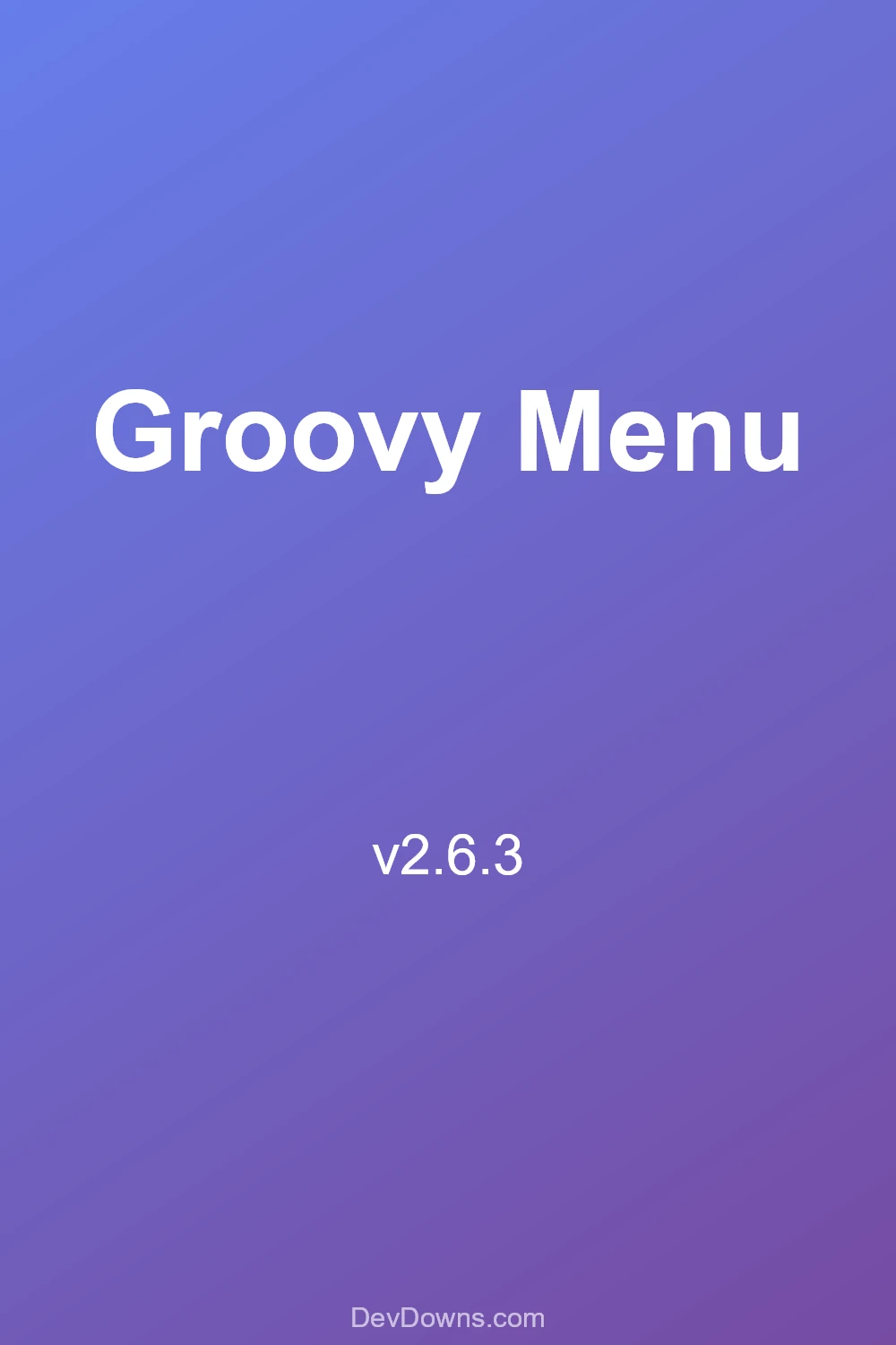 Groovy Menu 2.6.3 - Social Share