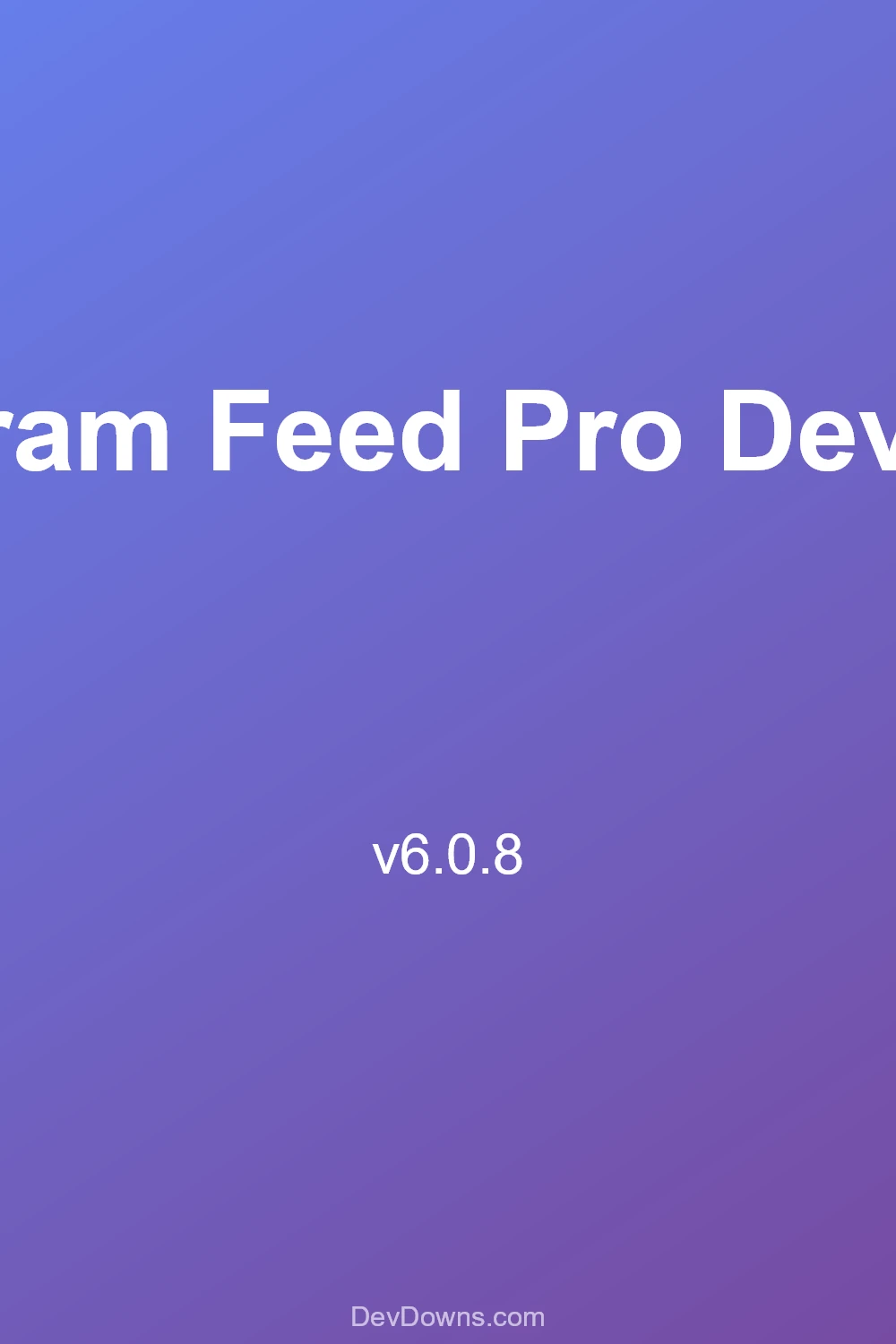 Instagram Feed Pro Developer 6.0.8 - Social Share