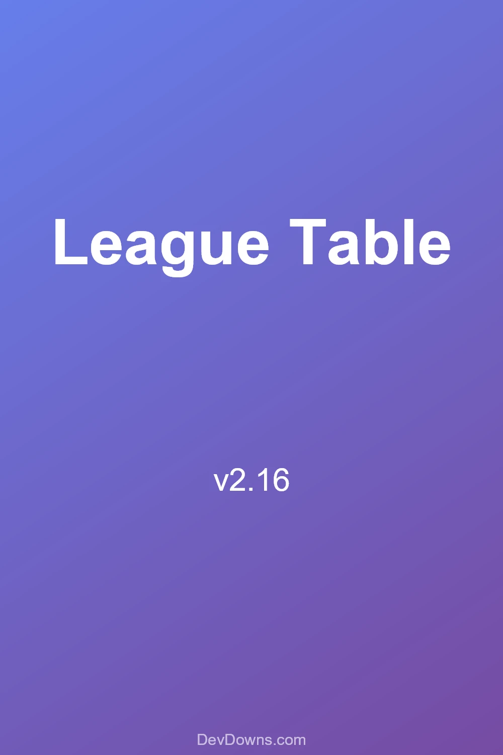 League Table 2.16 - Social Share