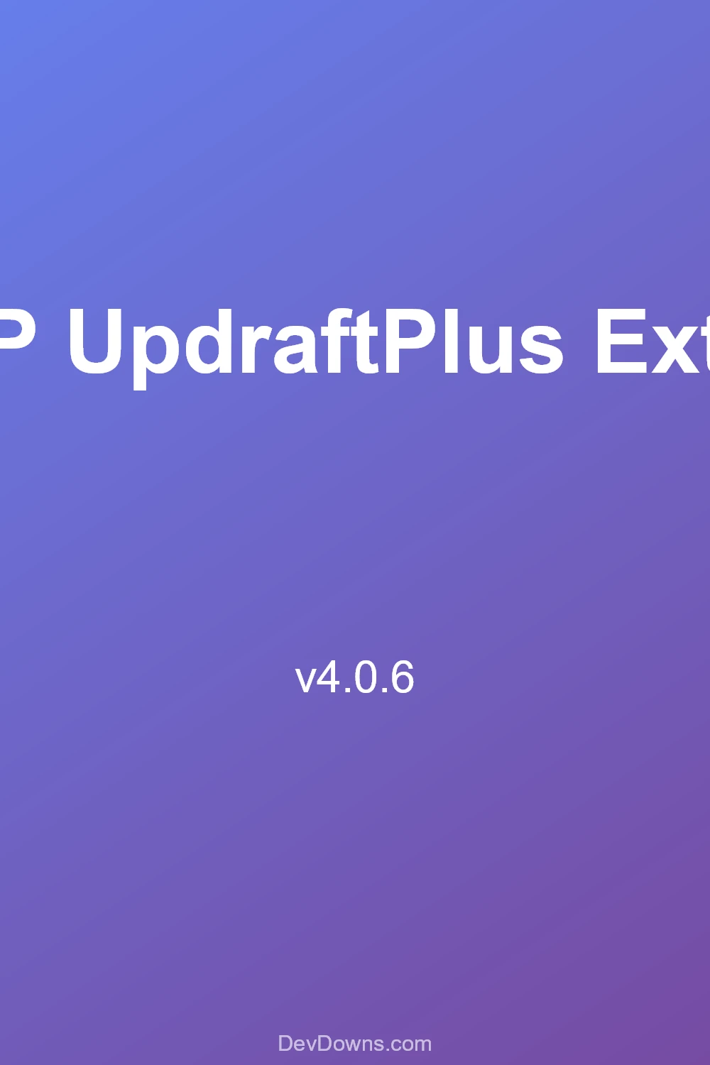MainWP UpdraftPlus Extension 4.0.6 - Social Share