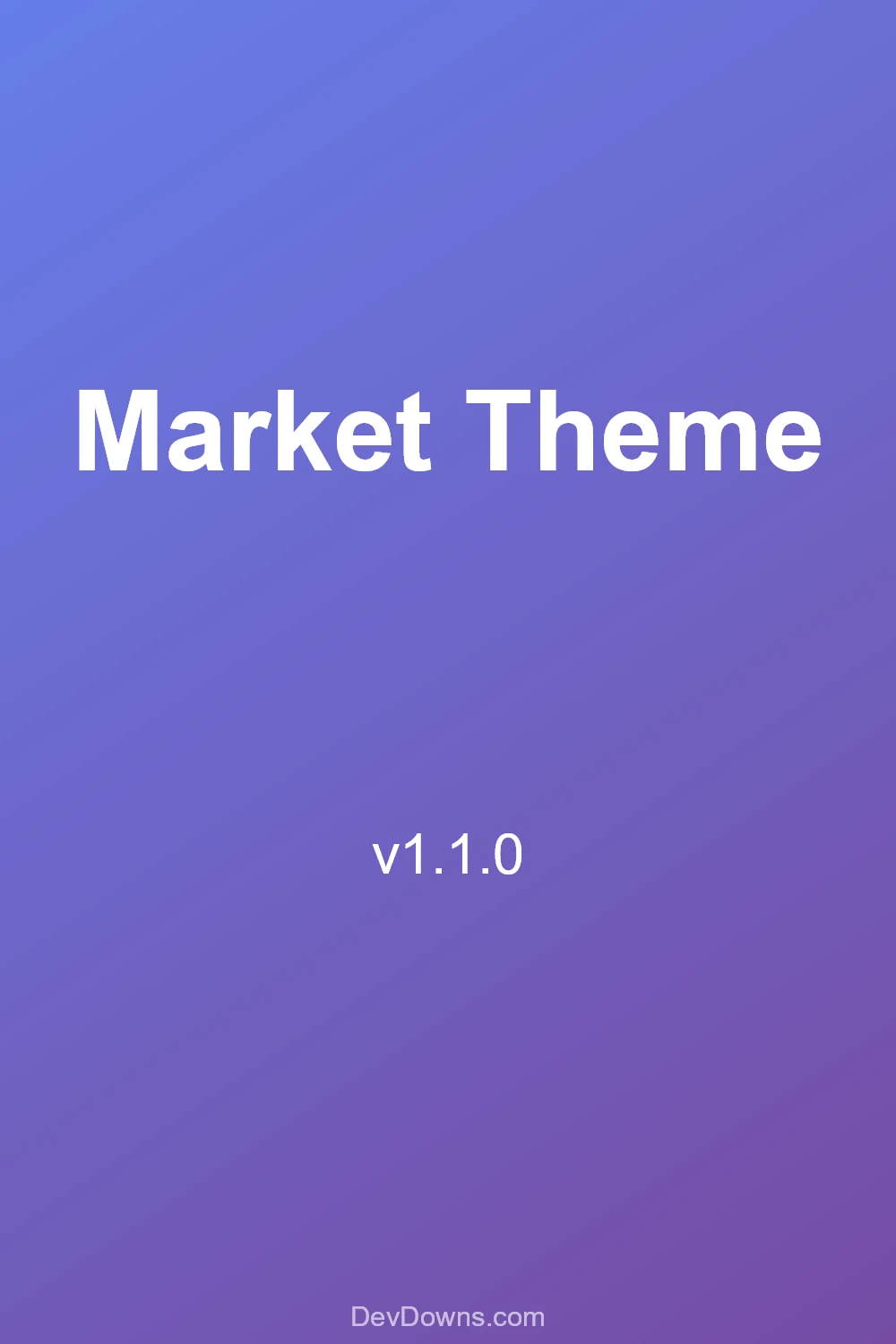 Market Theme 1.1.0 - Social Share