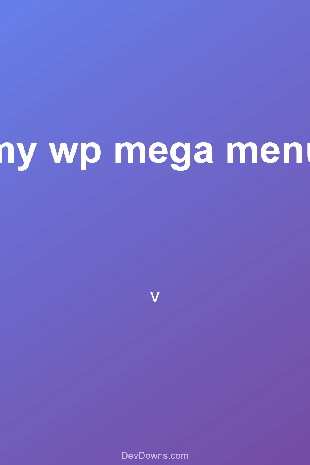 my wp mega menu  - Social Share