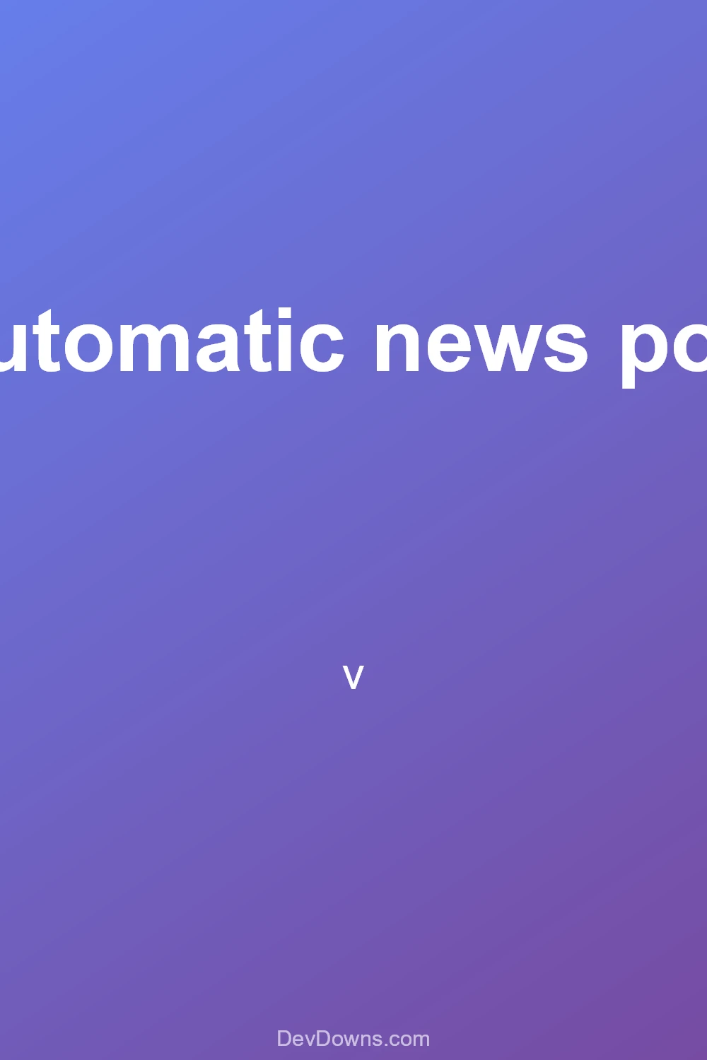newsomatic automatic news post generator plugin for wordpress.  - Social Share