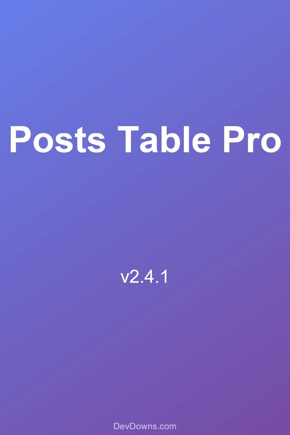 Posts Table Pro 2.4.1 - Social Share