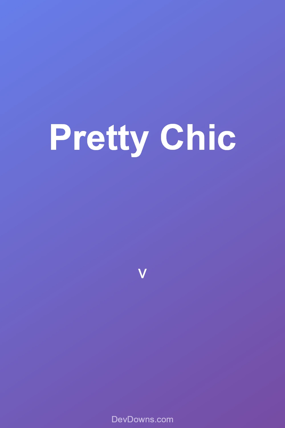 Pretty Chic  - Social Share
