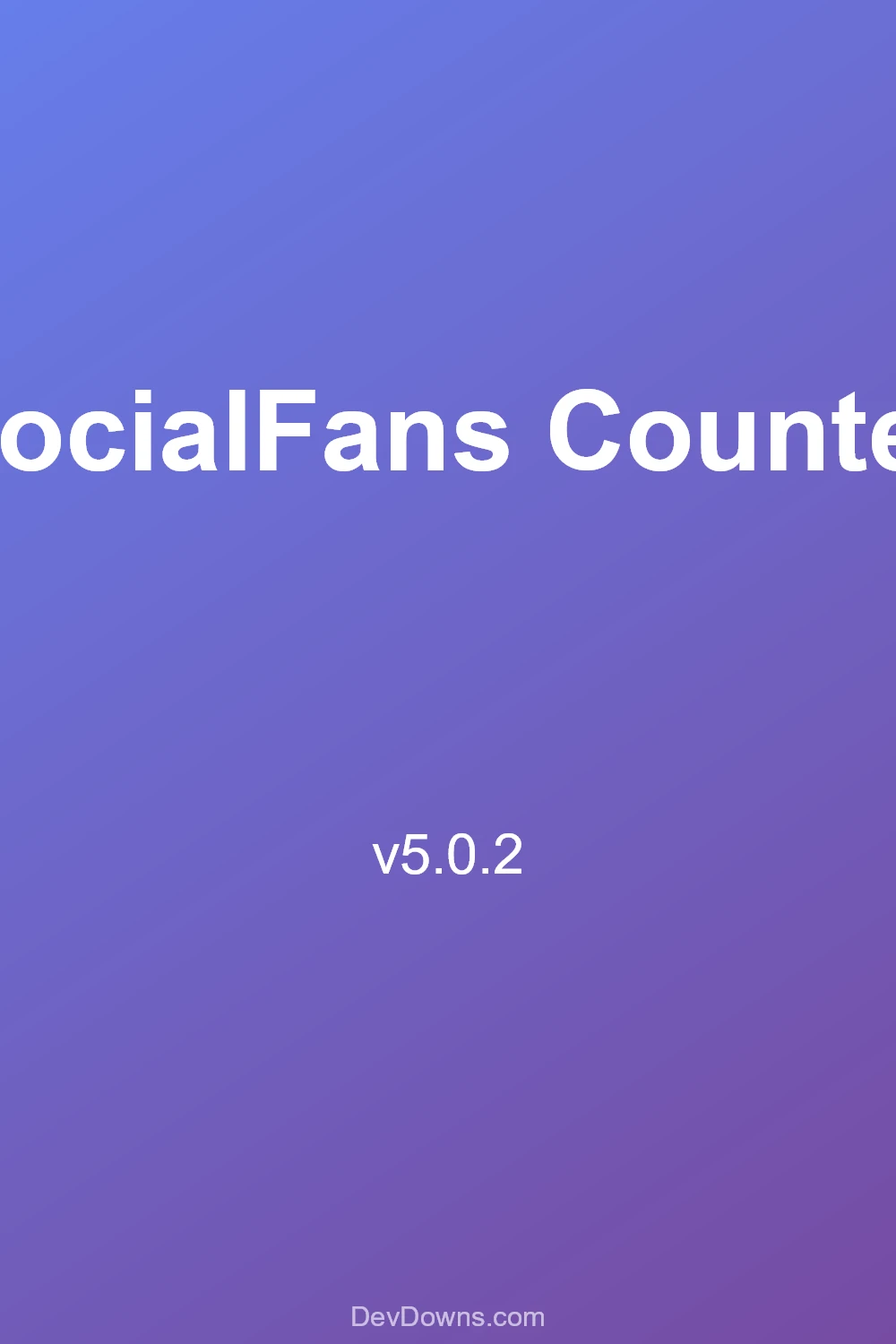 SocialFans Counter 5.0.2 - Social Share