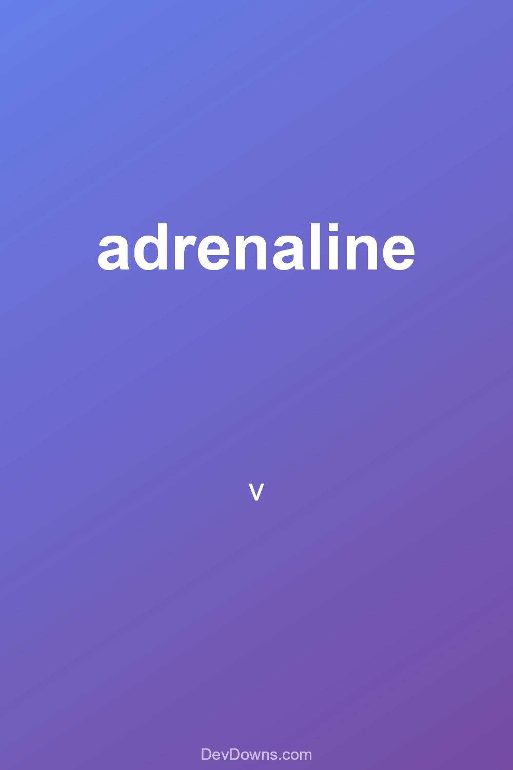 adrenaline  - Social Share
