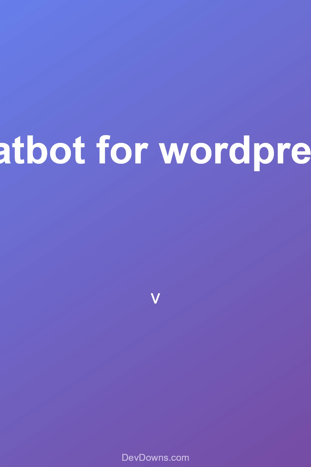 chatbot for wordpress.  - Social Share