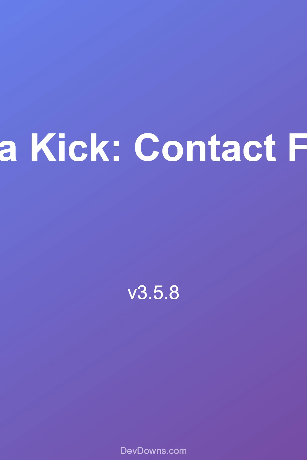 Ninja Kick: Contact Form 3.5.8 - Social Share