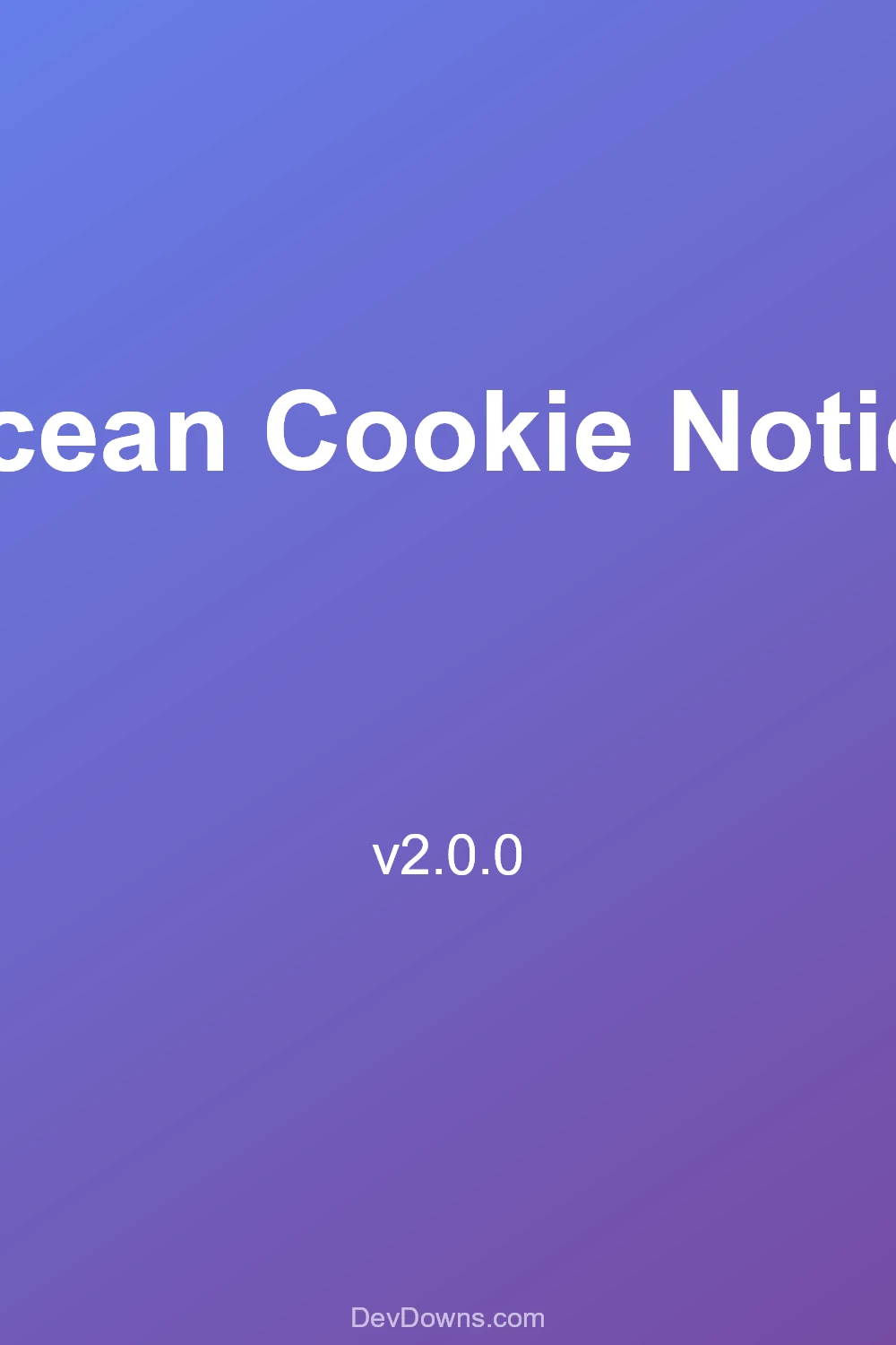 Ocean Cookie Notice 2.0.0 - Social Share