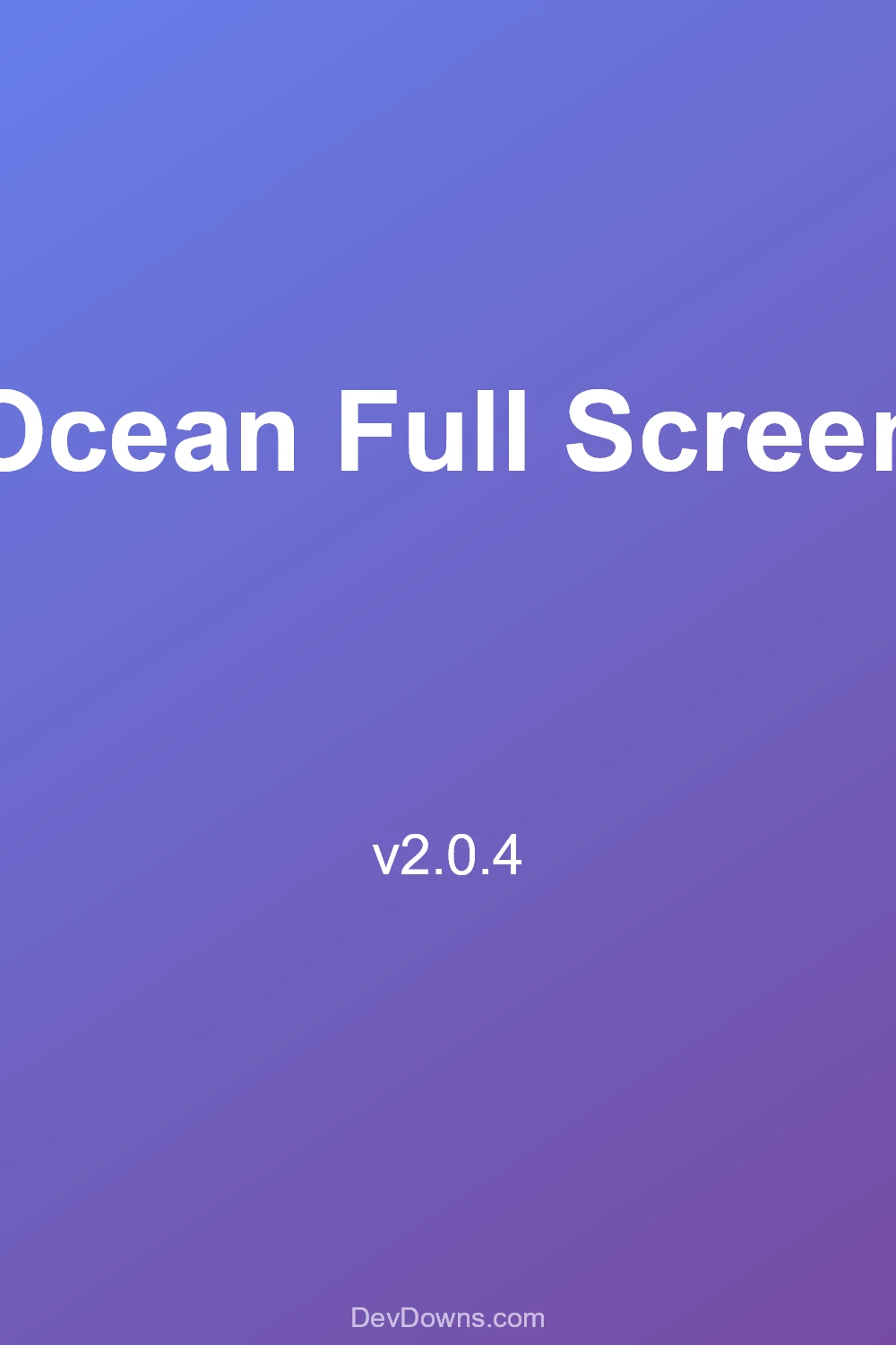 Ocean Full Screen 2.0.4 - Social Share