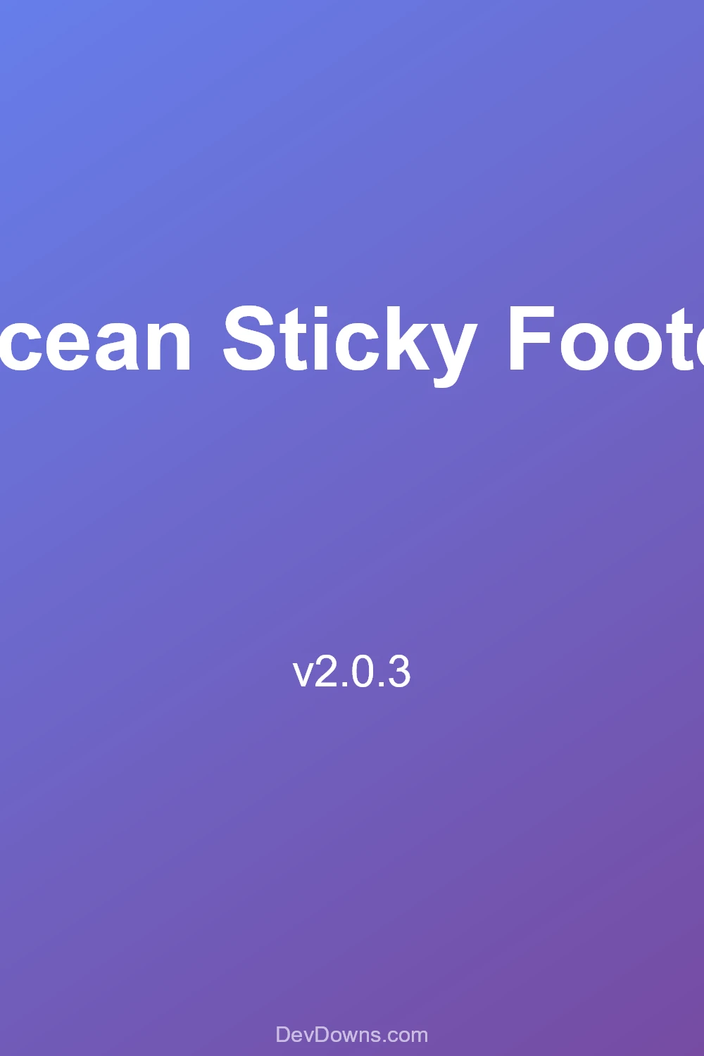 Ocean Sticky Footer 2.0.3 - Social Share