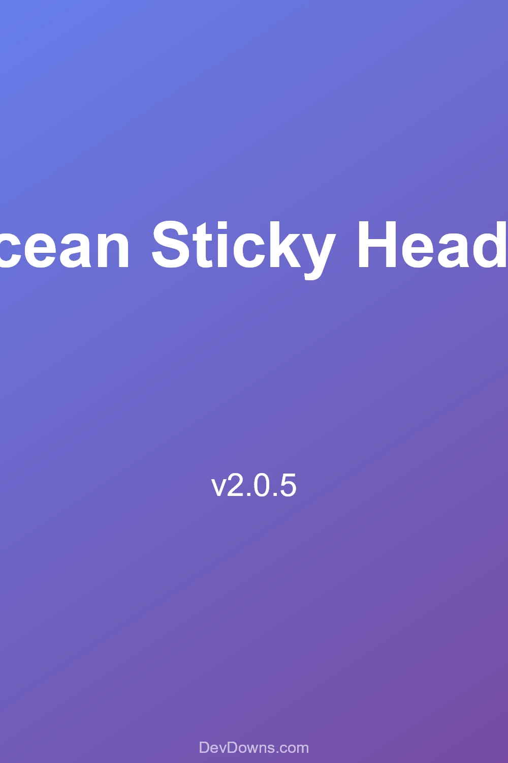 Ocean Sticky Header 2.0.5 - Social Share