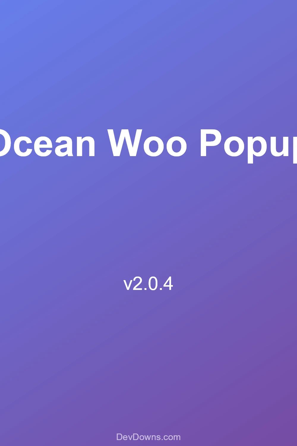 Ocean Woo Popup 2.0.4 - Social Share