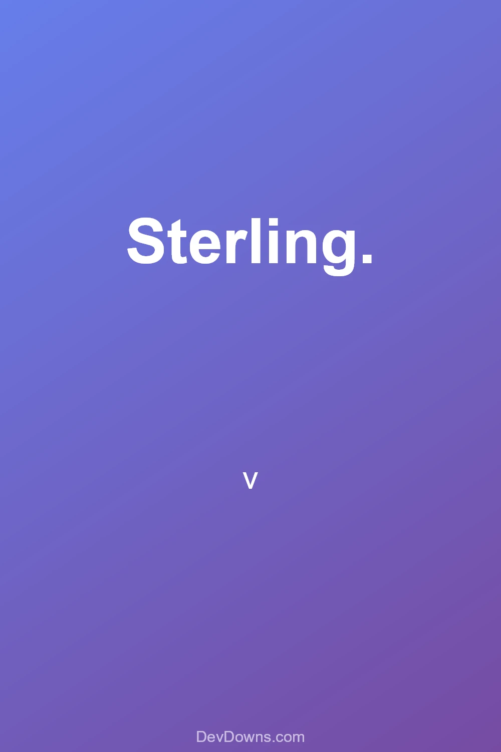 Sterling.  - Social Share