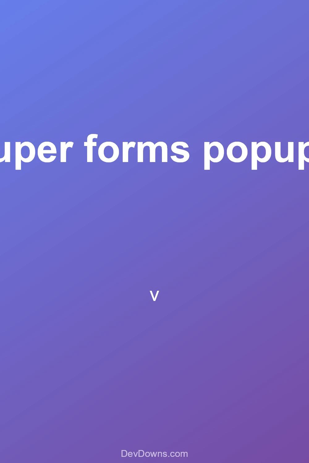 super forms popups  - Social Share